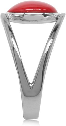 Silvershake 10mm Round Shape White Gold Plated 925 Sterling Silver Fashion Solitaire Ring in Saudi Arabia