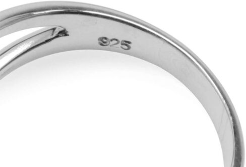 Silvershake 10mm Round Shape White Gold Plated 925 Sterling Silver Fashion Solitaire Ring in Saudi Arabia