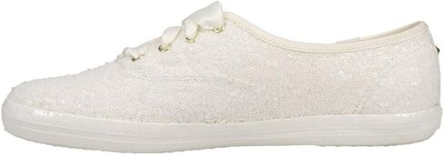 Keds Womens Champion Celebrations Sequin Lace Up Sneakers Shoes Casual - Off White - Size 8 M in Saudi Arabia