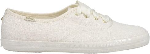 Keds Womens Champion Celebrations Sequin Lace Up Sneakers Shoes Casual - Off White - Size 8 M in Saudi Arabia