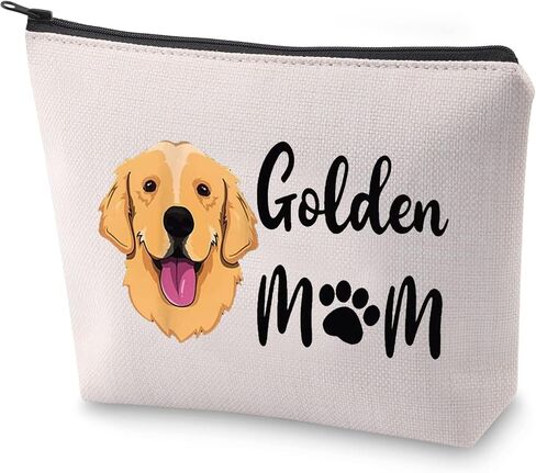 BLUPARK Golden Retriever Mom Gifts Golden Mom Cosmetic Bag Dog Lover Gift for Golden Retriever Mama (GOLDEN MOM) in Saudi Arabia