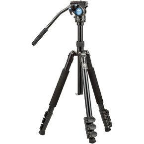 Sirui ET-1004 4-Section Aluminum Travel Tripod with VA-5 Ultra-Compact Video Head,55" Max Height