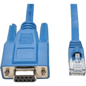 TRIPP LITE RJ45 to DB9F Cisco Serial Console Port Rollover Cable (P430-006),Blue