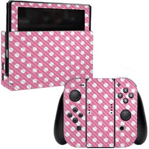 MightySkins Carbon Fiber Skin for Nintendo Switch - Retro Lures | Protective, Durable Textured Carbon Fiber Finish | Easy to Apply, Remove, and Change Styles | Made in The USA (CF-NISWI-Retro Lures)