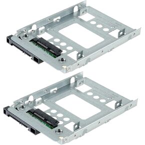 2-PACK BOWONG 2.5" to 3.5" SAS SATA SSD HDD Adapter 654540-001 Caddy Bracket Tray CAGE Hot Swap Plug with Screws