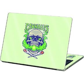 MightySkins Glossy Glitter Skin Compatible With Apple MacBook Air 13.6" M2 (2022) - Skull And Joints | Protective, Durable High-Gloss Glitter Finish | Easy To Apply and Change Styles | Made in the USA