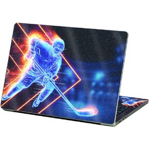 MightySkins Glossy Glitter Skin Compatible with Apple MacBook Air 13.6" M2 (2022) - Glow Hockey | Protective, Durable High-Gloss Glitter Finish | Easy to Apply and Change Styles | Made in The USA