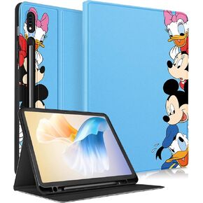 Besoar for Galaxy Tab S7 Fe 2021/ S8 Plus 2022/ S7 Plus 2020 Case 12.4 inch for Girls Kids Teen Boys Women Cute Cartoon Design Covers Stand Folio Smart Fashion for Samsung Galaxy Tab 12.4,Weini Bear