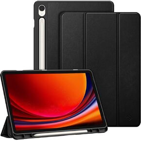 Fintie Slim Case for Samsung Galaxy Tab S9 11 Inch 2023 Model (SM-X710/X716B/X718U) with Built-in S Pen Holder, Soft TPU Smart Stand Back Cover Auto Wake/Sleep Feature, Black