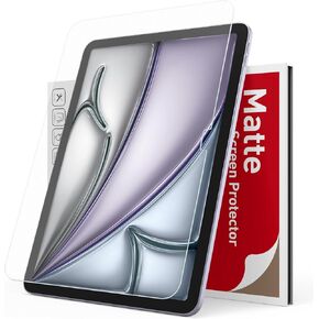 Ambison [2 Pack] Matte Glass Screen Protector Compatible with iPad Pro 11 M4 2024 11inch, [Install Frame] Anti Glare/Bubble Free/Fingerprint Free/Face ID Compatible/9H Tempered Glass/Smooth as Silk