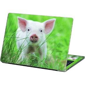 MightySkins Glossy Glitter Skin Compatible with Apple MacBook Air 13.6" M2 (2022) - Piglet | Protective, Durable High-Gloss Glitter Finish | Easy to Apply, Remove, and Change Styles | Made in The USA