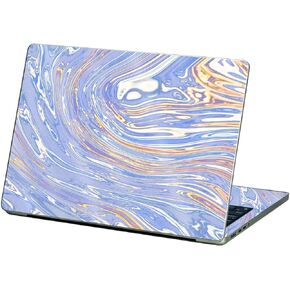 MightySkins Glossy Glitter Skin Compatible with Apple MacBook Air 13.6" M2 (2022) - Liquid Silver | Protective, Durable High-Gloss Glitter Finish | Easy to Apply and Change Styles | Made in The USA