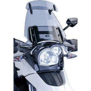Puig 5852W Clear 250mm X 100mm Multi-Adjustable Visor with Template