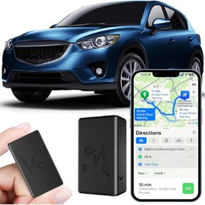 GPS Tracker for Vehicles No Monthly Fee Real-time Tracking Magnetic GPS Tracker Tracker Device for Vehicles Application Control Pets 4G LTE Car GPS Tracking Device(SIM Card Required not Included)