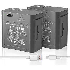 2-Pack Upgraded Rechargeable 10500mAh Battery Replacement for LIT-10 Rechargeable Lithium Battery Pack,Compatible with SPY PIONT Trail Camera LM2, Link-Micro, Link-Micro-S-LTE and Cell-Link