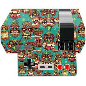 غلاف MightySkins متوافق مع الإصدار الكلاسيكي من Nintendo NES – Crazy Tikis | غطاء ملتف واقٍ ومتين وفريد ​​من نوعه من الفينيل | سهل التطبيق والإزالة وتغيير الأنماط | صنع في الولايات المتحدة الأمريكية