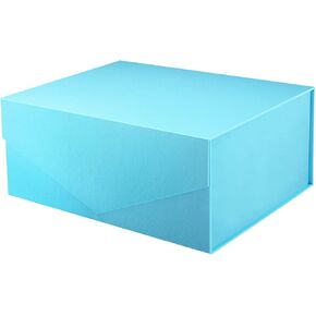 PACKHOME 6 علب هدايا مقاس 9x6.5x3.8 بوصة، صناديق وصيفة العروس، صناديق مستطيلة قابلة للطي مع أغطية مغناطيسية لتغليف الهدايا (أسود غير لامع، نسيج محبب)