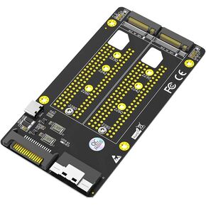 Mustpoint Dual 2X M.2 NVME SSD to Slimline SFF-8654 8X Adapter (PCIe Bifurcation Motherboard is Required)