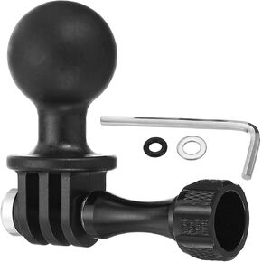 PATIKIL Action Camera Ball Mount Adapter, 1 Set Rotating Ball Head Mount for Sports Camera Style 1, Black