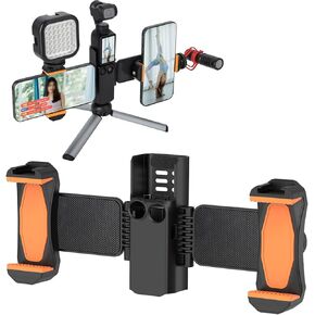 Dual Phone Holder for DJI Osmo Pocket 3 Cellphone Mount Phone Clip Clamp Tripod Adapter Camera Expansion Accessories