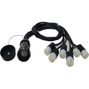 JUNMAN 19pin Socapex to Edison Power Cable 5ft 1.5meters Length 13AWG for Power Distro 1pc Pack