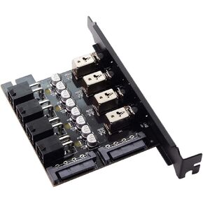 cablecc 4 Hard Disk Control System Intelligent Control Management System HDD SSD Power Switch with PCI Bracket