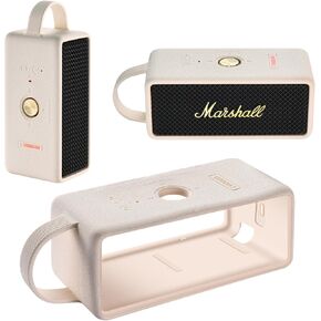 Silicone Cover for Marshall EMBERTON/EMBERTON III Speaker, Anti-Bump Portable Speaker Silicone Cover case (Beige)
