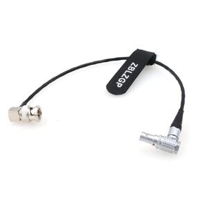 Timecode Sync Cable BNC to EXT 9 Pin Right Angle for Sound Devices ZAXCOM to Red Komodo Camera