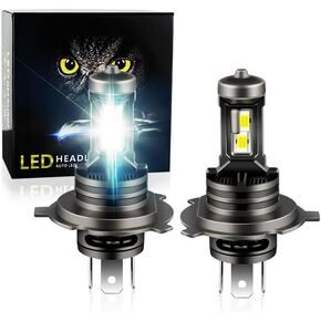 2024 Upgraded H7 LED Bulbs，26000LM 500% Brighter，6000K Xenon White，Wireless LED Bulbs，Plug and Play LED Lights Fog Lamps Halogen Replacement，Pack of 2