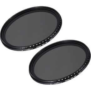 MECCANIXITY ND2-400 Lens Filter Variable Neutral Density Lens Filter 49mm Circular ND Filter Grayscale Filter for Camera Photography Lens 2 Pcs in Kuwait