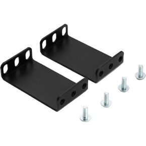 LiyaTech Rackmount 3.1 inch Rack Recessed Adapter for 1U Rack, Black