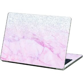 MightySkins Glossy Glitter Skin Compatible with Apple MacBook Air 13.6" M2 (2022) - Girly Marble Dazzle Protective, Durable High-Gloss Glitter Finish Easy to Apply and Change Styles Made in The USA