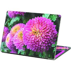 MightySkins Glossy Glitter Skin Compatible with Apple MacBook Air 13.6" M2 (2022) - Chrysanthemum | Protective, Durable High-Gloss Glitter Finish | Easy to Apply and Change Styles | Made in The USA