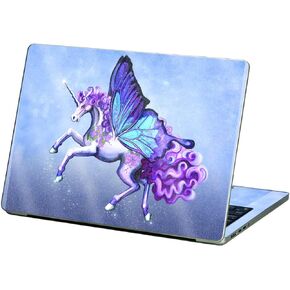 MightySkins Glossy Glitter Skin Compatible with Apple MacBook Air 13.6" M2 (2022) - Lilac Unicorn | Protective, Durable High-Gloss Glitter Finish | Easy to Apply and Change Styles | Made in The USA