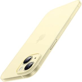 JETech Ultra Slim (0.35mm Thin) Case for iPhone 15 Plus 6.7-Inch, Camera Lens Cover Full Protection, Lightweight Matte Finish PP Hard Minimalist Case, Support Wireless Charging (Black)