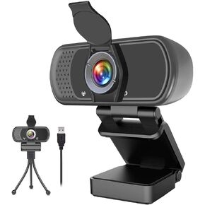 GoHZQ 4K Webcam with Microphone,8 Megapixel Web Cam,Ultra HD Web Camera for Computers,Webcam for Laptop Desktop,USB Webcam with Privacy Cover,Pro Streaming Webcam for Video Calling