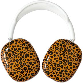 Case Compatible with Airpods Max Headphones Leopard Print Protective Case Cover Headphones Brown Soft TPU Accessories Protector Compatible with Apple Airpods Max