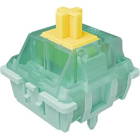 Gateron Jade Goldenrod Yellow Pro Switch,Linear/55gf 5-pin/Pre Lubed/Plug-in LED/for Gaming Mechanical Keyboard (45Pcs)