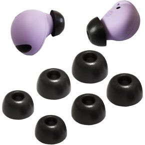 Foam Ear Tips for Galaxy Buds 2 Pro Earbuds Tips Replacement Samsung Galaxy Buds 2 Pro Memory Foam Tips fit Charging Case Purple LMS 3 Pairs