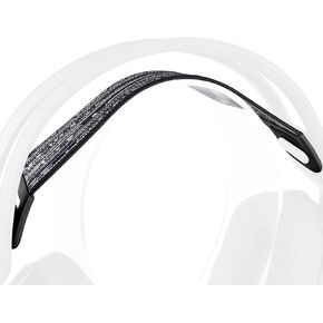 SOULWIT Flexible Fabric Replacement Headband for Logitech G733/G535/G335 Gaming Headset, Headphones Replacement Band, Headstrap Head Cushion Pad Repair Part - Black