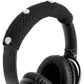 GVOEARS Replacement Headband Cover for Bose QC35, QC25, JBL, Anker Soundcore, Sony, Hyperx, Sennheiser, ATH, Plantronics Headsets, Headband Cushion Easy Installation No Tool Needed Black