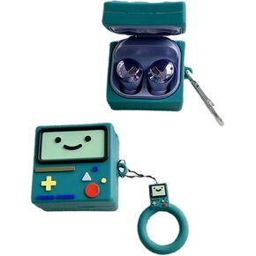 Compatible with Samsung Galaxy Buds FE(2023)/Buds 2 Pro(2022)/Buds 2(2022)/Buds pro(2021)/Buds Live(2020),3D Cute Cartoon Games Console Design Silicone Ear Buds case with Ring