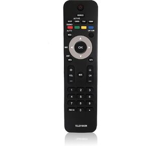 Replacement Remote Control for Philips Smart LED TV 32HFL4462F/F7 32PFL3506/F7 19PFL3504D/F7 22PFL3504D/F7 37HFL4482F/F7 40PFL3706/F7 40PFL3505D/F7 42PFL3603D/27 47PFL7403D/27 55PFL5706/F7