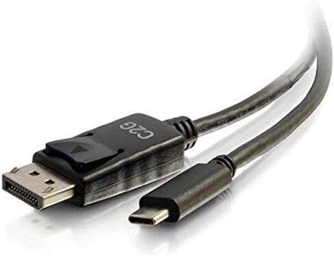 C2G Legrand USB C to DisplayPort Adapter, 4K Adapter Cable, 30Hz Digital Display Cable, 6 Foot DisplayPort Adapter Cable, Black USB Adapter, 1 Count, C2G 26902 in Saudi Arabia