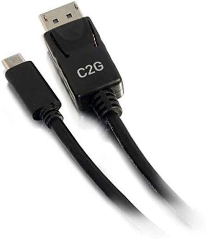 C2G Legrand USB C to DisplayPort Adapter, 4K Adapter Cable, 30Hz Digital Display Cable, 6 Foot DisplayPort Adapter Cable, Black USB Adapter, 1 Count, C2G 26902 in Saudi Arabia