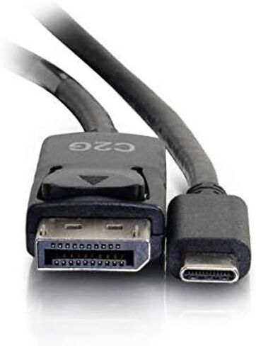 C2G Legrand USB C to DisplayPort Adapter, 4K Adapter Cable, 30Hz Digital Display Cable, 6 Foot DisplayPort Adapter Cable, Black USB Adapter, 1 Count, C2G 26902 in Saudi Arabia