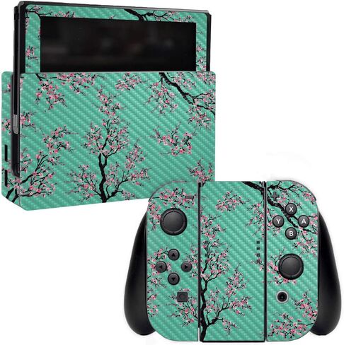 غلاف MightySkins من ألياف الكربون لجهاز نينتندو سويتش - طعوم ريترو | لمسة نهائية واقية ومتينة من ألياف الكربون | سهل التطبيق والإزالة وتغيير الأنماط | صنع في الولايات المتحدة الأمريكية (CF-NISWI-Retro Lures) in Saudi Arabia