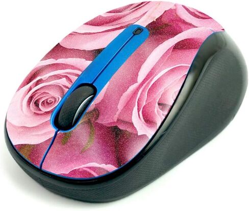 غلاف لامع لامع من MightySkins للفأرة اللاسلكية Logitech M325 - زهور وردية | لمسة نهائية لامعة واقية ومتينة شديدة اللمعان | سهل التطبيق والإزالة وتغيير الأنماط | صنع في الولايات المتحدة الأمريكية in Kuwait