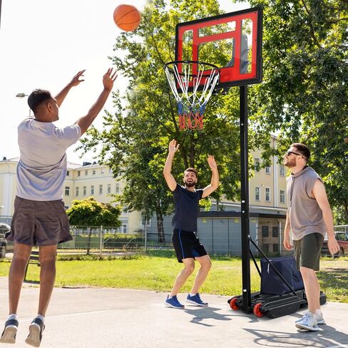 YITAHOME Basketball Hoop Outdoor 10 FT Adjustable, Portable Basketball Goals for Outside, 4.4-10FT Height Adjust, 44in Backboard and 18in Rim in Saudi Arabia