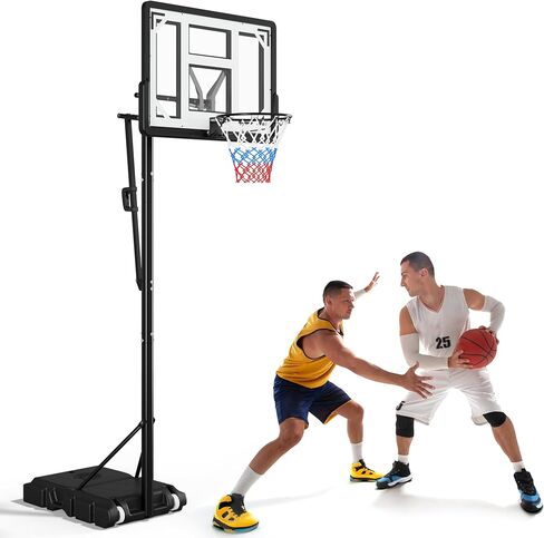 YITAHOME Basketball Hoop Outdoor 10 FT Adjustable, Portable Basketball Goals for Outside, 4.4-10FT Height Adjust, 44in Backboard and 18in Rim in Saudi Arabia